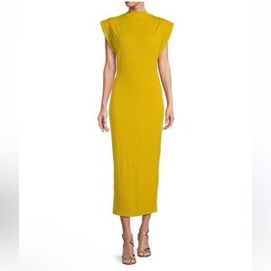 ANTONIO MELANI Yellow Midi Dress